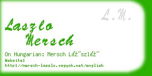 laszlo mersch business card